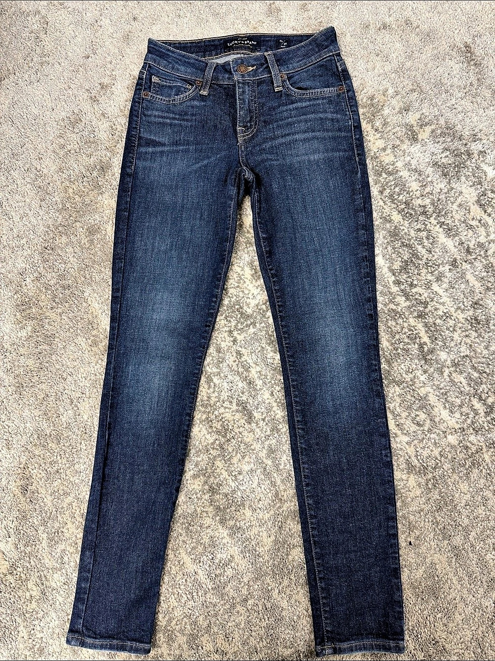 Lucky Brand Brooke Ankle Skinny Jeans Blue Waist 2/24